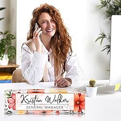 Custom Office Name Plate for Desk - Desk Name Plate