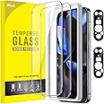JETech Screen Protector for Google Pixel 9 Pro with Camera Lens Protector, Easy Installation Tool, Fingerprint Compatible, Tempered Glass Film, HD Clear, 2-Pack Each