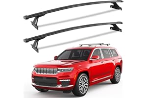 KINGGERI 220lbs Roof Racks Cross Bars Fit for Jeep Grand Cherokee L 2021-2026 & Grand Cherokee 2022-2026, Heavy Duty All Metal Aluminum Roof Rails Crossbars Luggage Cargo Carrier SUV Accessories
