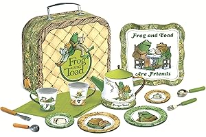 YOTTOY Classics Collection | 15-Piece Kids Tin Picnic Set with Illustrations & Sturdy Carrying Case