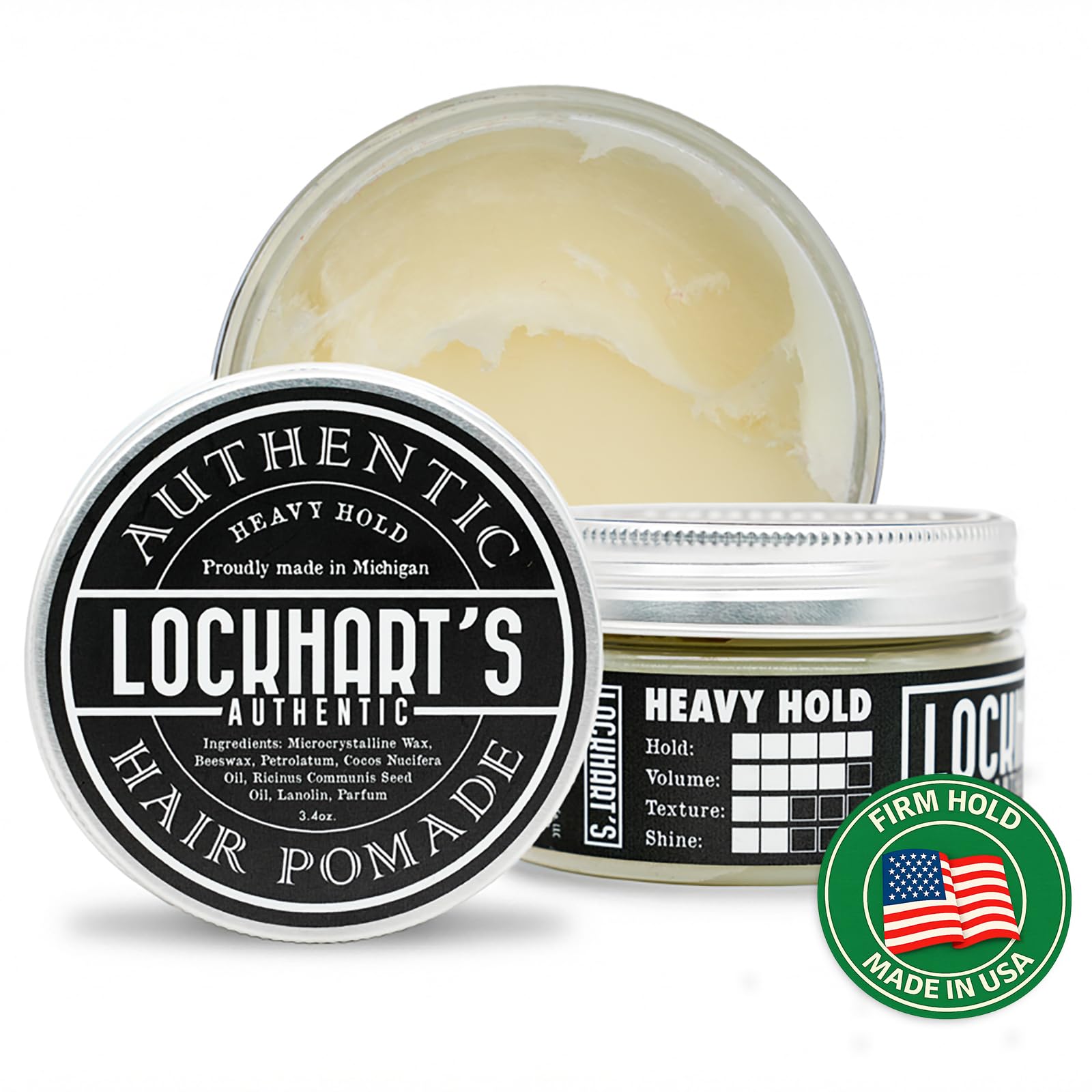 Lockhart's Heavy Hold Authentic Hair Pomade 4oz