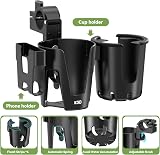 KDD Pram Cup Holder with Phone Holder 3 in 1 Universal Stroller Cup view 8