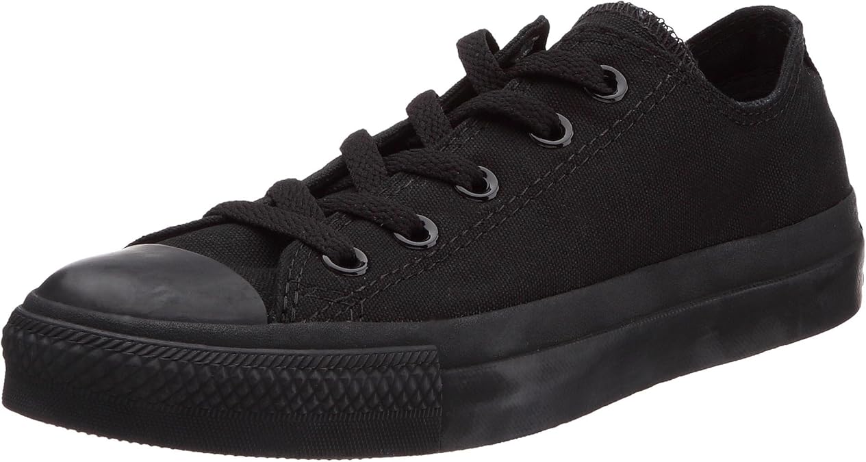 black leather chucks