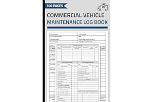 Commercial Vehicle Maintenance Log Book: Repair & Service Record with Daily Pre-Trip Inspection Checklist | For Operators & F