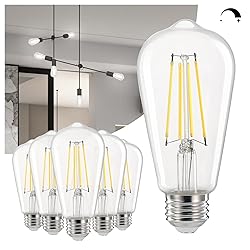 Linkind Edison Light Bulbs Dimmable, 60W Equivalent