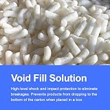 Schott Packaging 7.5 Cu Ft Biodegradable EcoFlo Loose Fill Packing Peanuts Void view 3