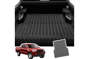 Tacoma 5FT Truck Bed Mat - AOMSAZTO Bed Liner for 2005-2023 Toyota Tacoma 5FT Custom Fit Cargo Mat for 2005-2023 Tacoma Accessories All Weather Rubber Trunk Mat