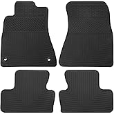 Matericuo Car Floor Mats Custom Fit for Lexus is 2005-2013 IS350 IS250 Black Rubber Auto Liner Mats All Weather Protection Heavy Duty Odorless