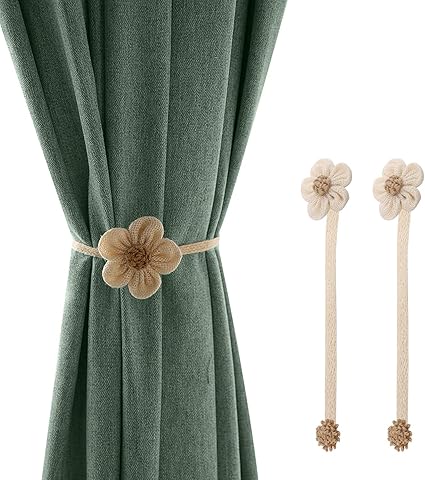 lewondr magnetica cortina hebilla 2 pzs abrazaderas iman para cortinas sin perforaciones clips de material arpillera hebilla magnetica de cortina