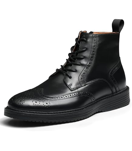 Amazon.com | MADDEN Mens Olive Green Brogue Detailing Lace  display picture 3