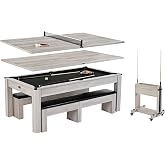Barrington Billiards 7Ft. Combo Table 3-in-1 Pool Table, Dining &amp; Ping Pong