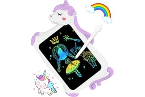 CHEERFUN LCD Writing Tablet for Kids Toys 10'' Toddler Unicorns Toys Gifts for Girls Age 3-8 Erasable Doodle Board Mess Free Drawing Pad Birthday Gift Ideas Christmas Stockings Easter Basket Stuffers