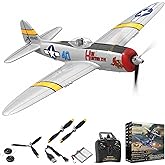 volantexrc RC Plane, 4CH Remote Control Airplane for Beginners &amp; Adults | P-47 Thunderbolt WWII RC Airplane, Aileron, 2.4Ghz, Xpilot Self Righting, One Key Aerobatic, Gifts for Adults