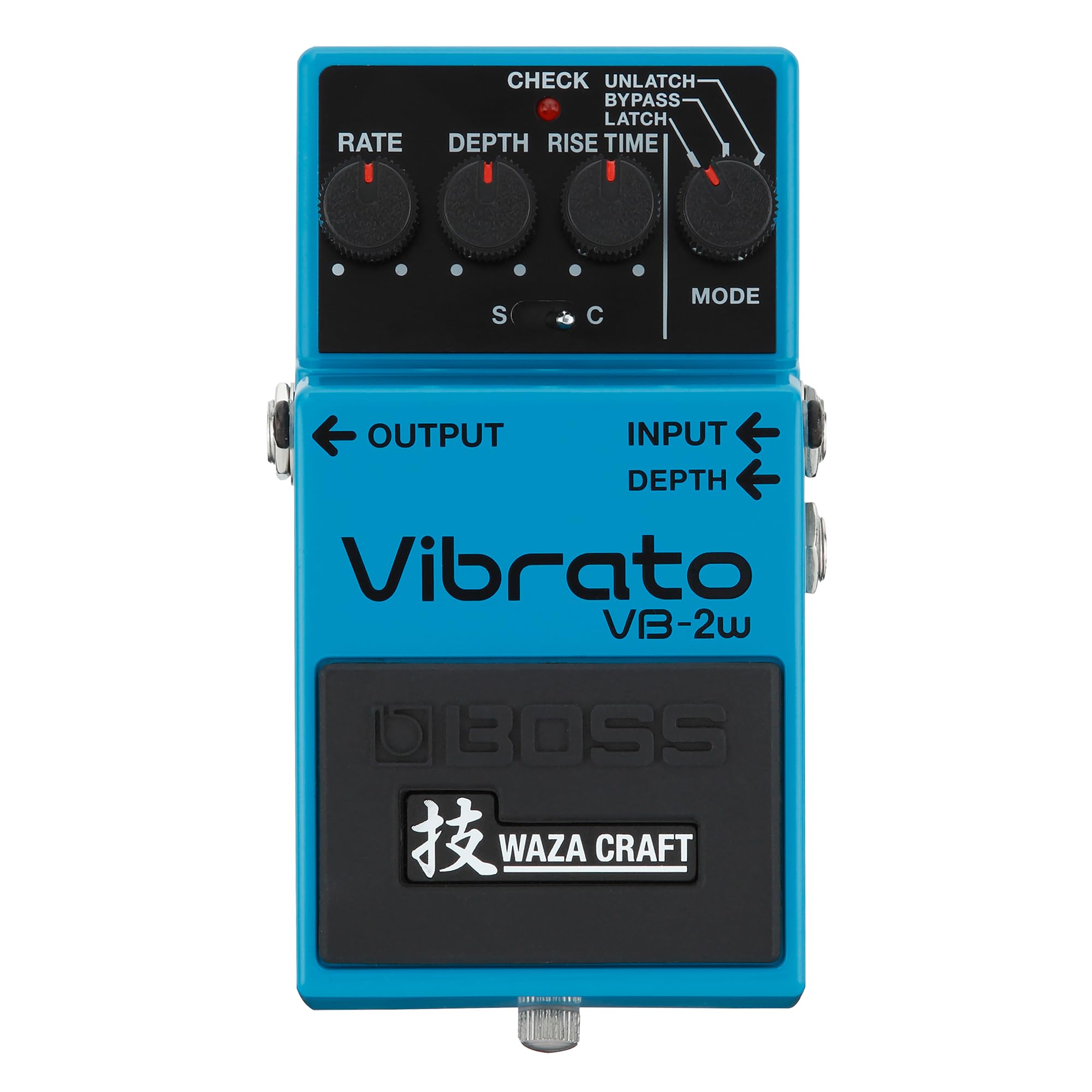 BOSS VB-2W Vibrato | Premium Waza Craft Guitar Effect Pedal with Analog Circuitry | True Reproduction of the Legendary BOSS VB-2 Vibrato | Standard & Custom Playing Modes | 5-Year Warranty