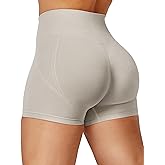 YEOREO Dora Seamless Scrunch Workout Shorts for Women High Waisted Butt Lifting Gym Yoga Biker Shorts