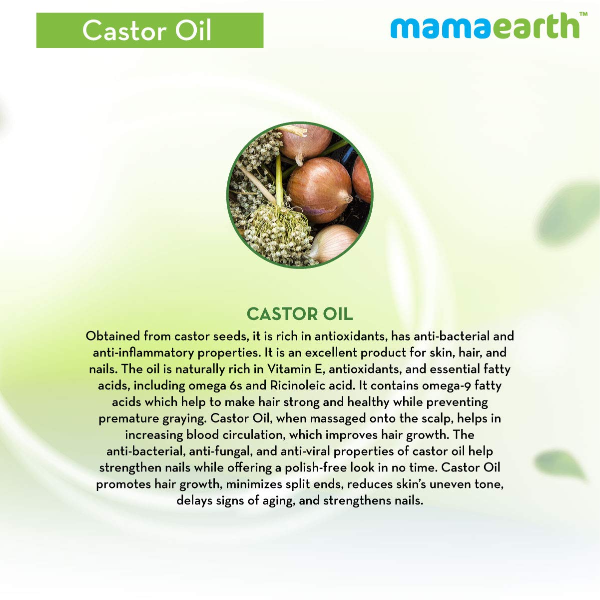 mamaearth castor oil