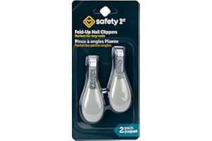 Safety 1st Fold-Up Nail Clippers (2-Pack) – Safe for All Ages, Gentle & Precise Nail Care for Babies, Easy-Grip Handle, Durab