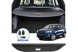 Fannyc Cargo Cover Fit for Ford Escape 2024 2023 2022 2021 2020 Accessories,Retractable Rear Trunk Cover Luggage Security Shield Shade Cover
