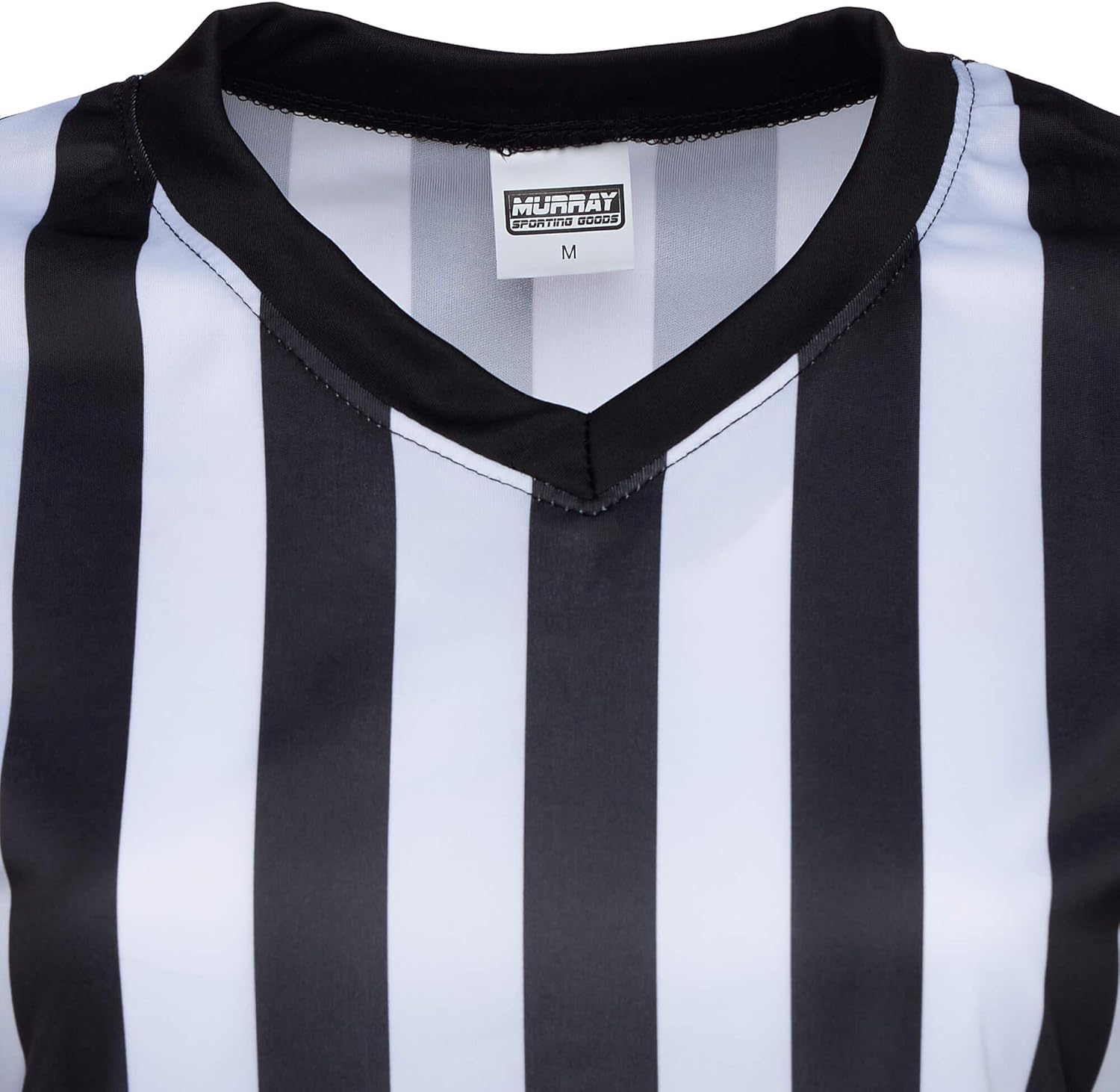 Murray Sporting Goods V-Neck Referee Shirt | Men’s Official Short Sleeve Pro-Style V-Neck Officiating Referee Shirt for Basketball, Soccer, Wrestling & Volleyball: Sports & Outdoors