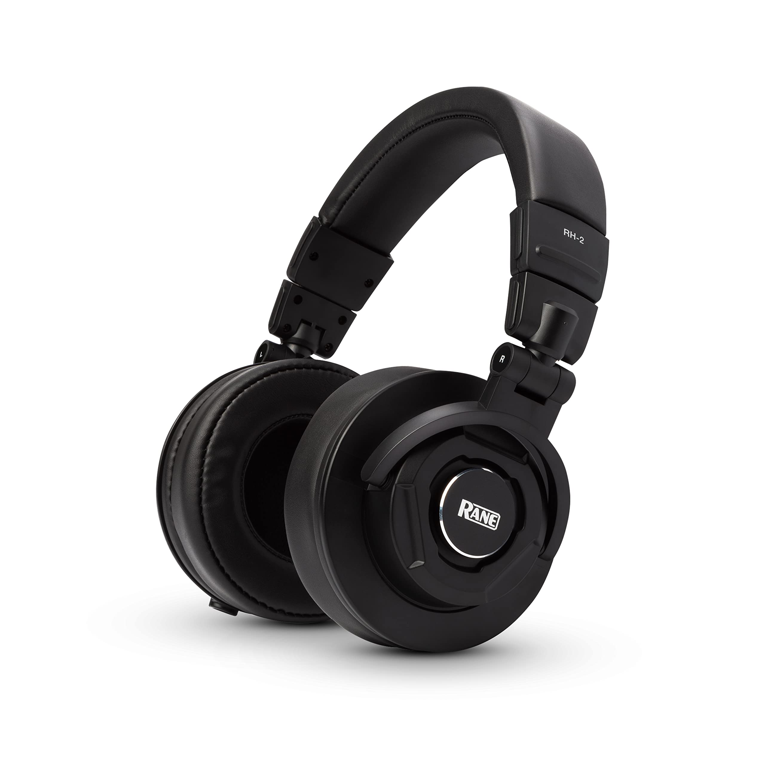 Rane RH-2 - Over Ear Wired Folding Headphones for Mobile / Studio Recording, Streaming, Podcast Production and DJ performance, with 1/4 Inch Adapter