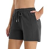 Stelle Women's Drawstring Sweat Shorts Comfy Elastic Shorts Workout Lounge Shorts with Pockets