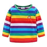 Mud Kingdom Baby Boys T-Shirts Long Sleeve Rainbow