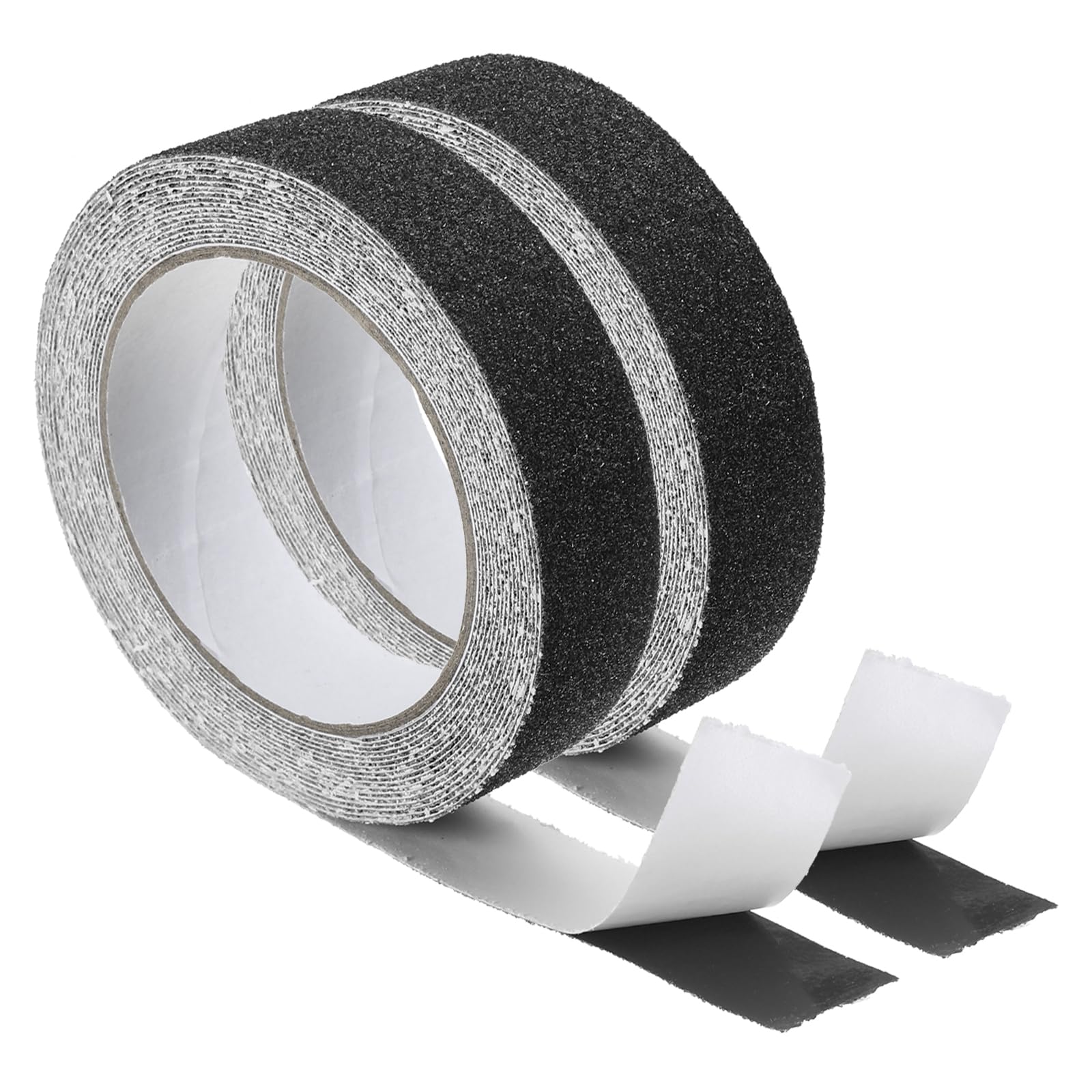 PATIKIL 1 Inch x 16 Ft Anti Slip Traction Tape, 2 Pack Non-Slip Grip Tape Non Skid Tread Safety Tape for Stairs Steps Scooter Deck, Black