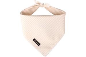 ARING PET Summer Dog Bandana-Cute Khaki Dog Bandanas, Comfortable Pet Scarf Dogs Triangle Bibs for Small to Large Boy Girl Dogs and Cats