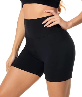 Calções de Yoga de Cintura Alta para Mulher para Calças de Ciclismo de Verão.A01-Preto S/M