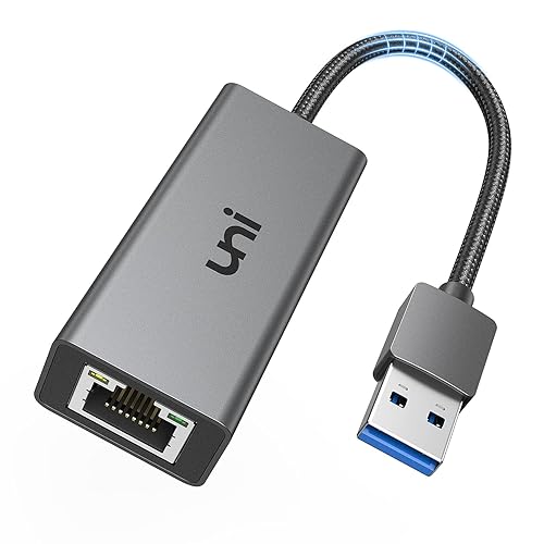 Uni USB to Ethernet Adapter for Nintendo Switch, Gigabit RJ45 Network  LAN Compatible With Chrome OS, Windows 8/7/XP/10, MacOS, Linux, and More in 