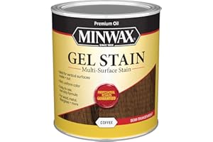 Minwax Gel Stain for Interior Wood Surfaces, Quart, Coffee