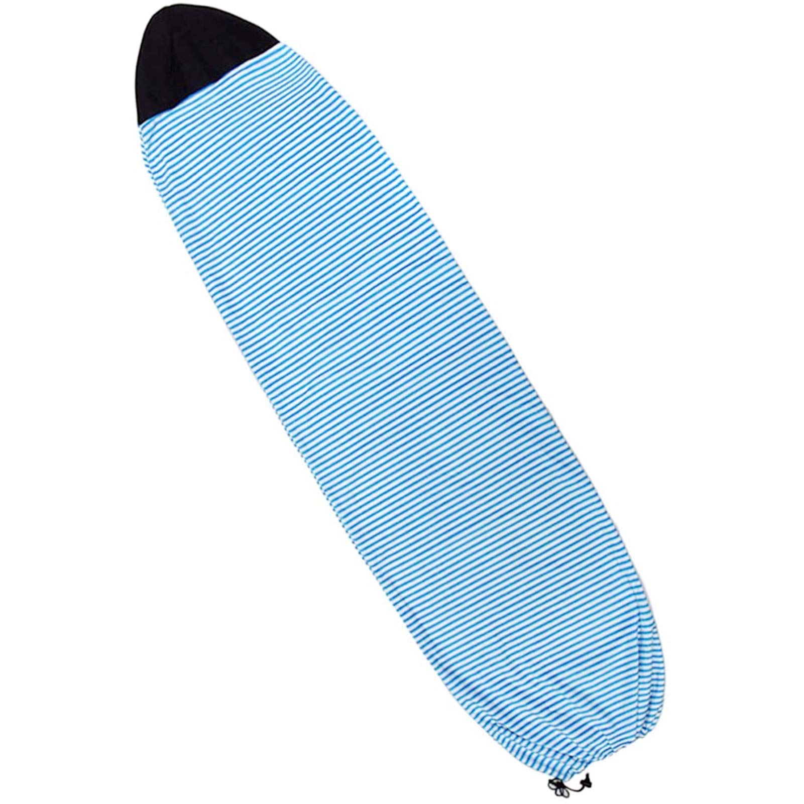 Cukol Surfboard Sock Cover, Quick Dry Stretch Surfboard Bag with Drawstring Closure & Padded Nose Protector Surfing Accessories 200X50CM Blue
