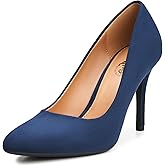 Trary Women’s High Heel Dress Pump Pointed Toe Shoe Classic Office Special Dressy Casua Wedding Pump Shoes