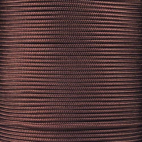 PARACORD PLANET 10, 25, 50, and 100 Foot Hanks of 425 Paracord (3mm) - Made of 100% Nylon for Tactical, Crafting, Survival, General Use, and Much More (Walnut, 100 Feet)