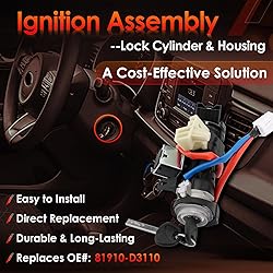 Ignition Assembly, Lock Cylinder Switch & Cylinder