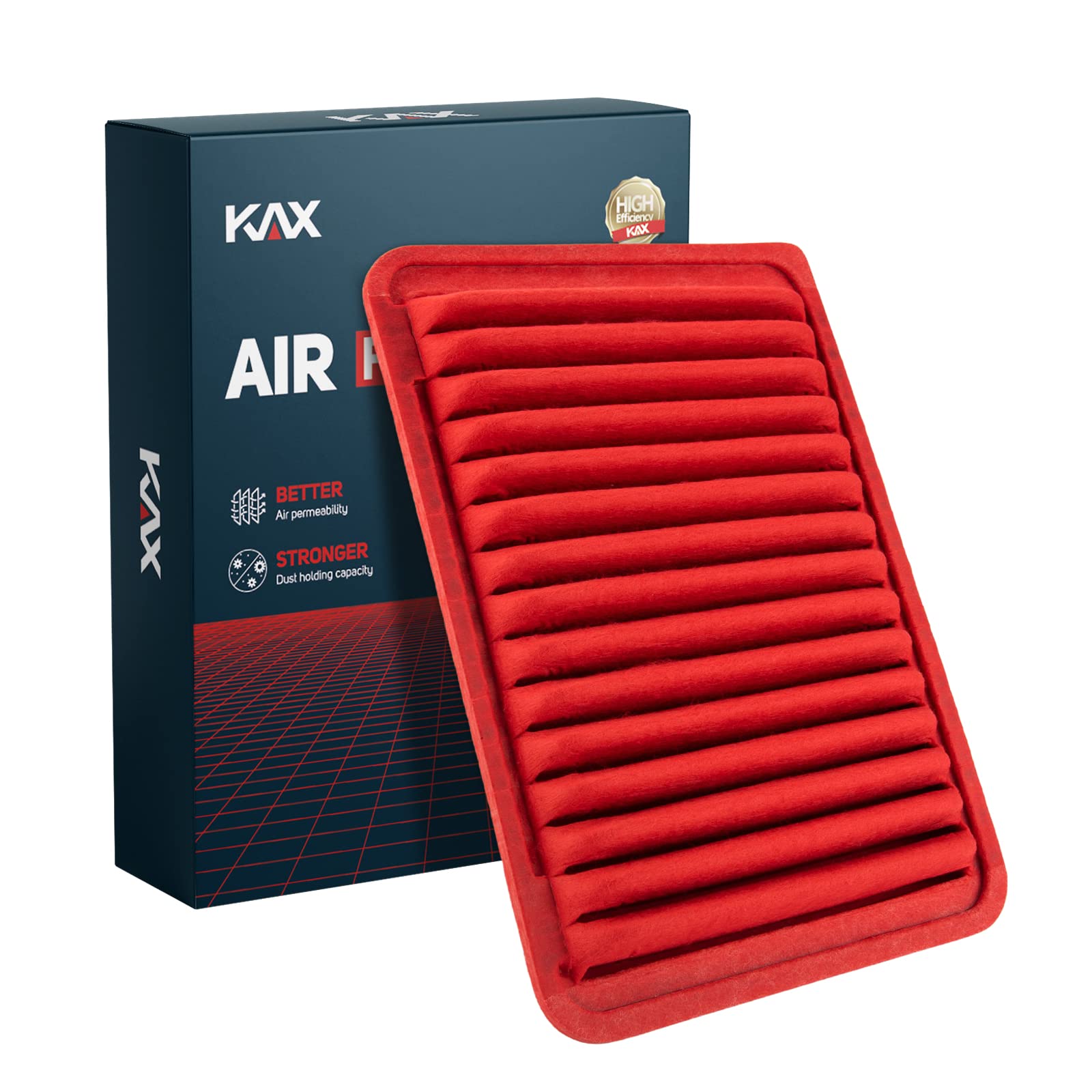 Photo 1 of KAX Premium Engine Air Filter, GAF003 (CA10171) Replacement for Toyota Camry 2007-2009 L4 2.4L, Camry 2010-2017 L4 2.5L, Venza 2009-2016 L4 2.7L, Increased Acceleration (Not for Hybrid)