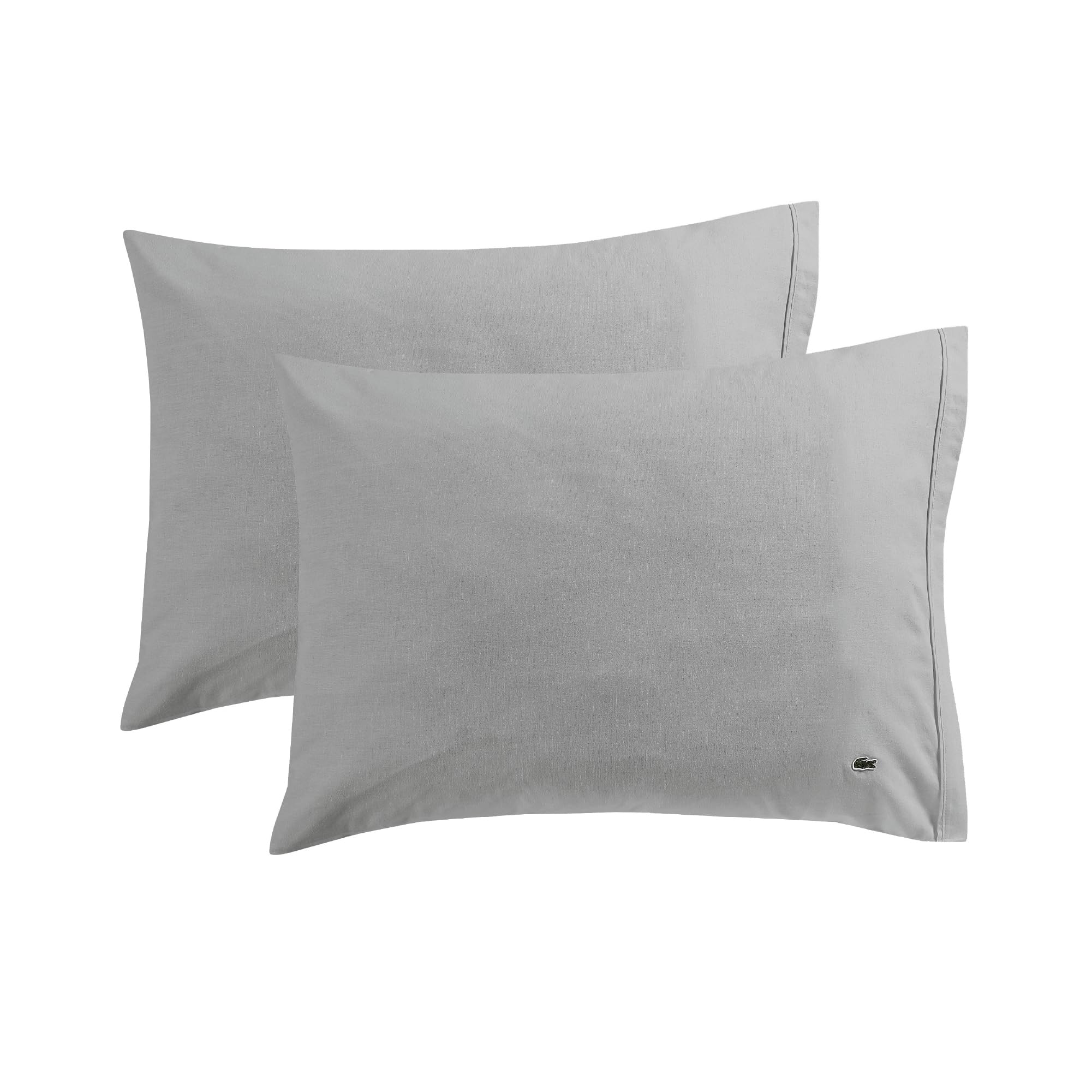Lacoste 100% Cotton Percale 2-Piece Pair Pillowcase Set – Cool, Crisp, Matte, and Durable, Oeko-Tex Certified – Solid, Micro Chip, Standard Image Lacoste 100% Cotton Percale 2-Piece Pair Pillowcase Set – Cool, Crisp, Matte, and Durable, Oeko-Tex Certified – Solid, Micro Chip, Standard Image