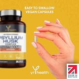 yrhealth Psyllium Husks Capsules 1300mg 180 Vegan with Peppermint & Ginger view 5