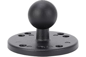 Alomejor Sturdy 1in Ball Mount Base for RAM Brackets - Ideal Mounting Support for GPS Plotters and Fish Finders