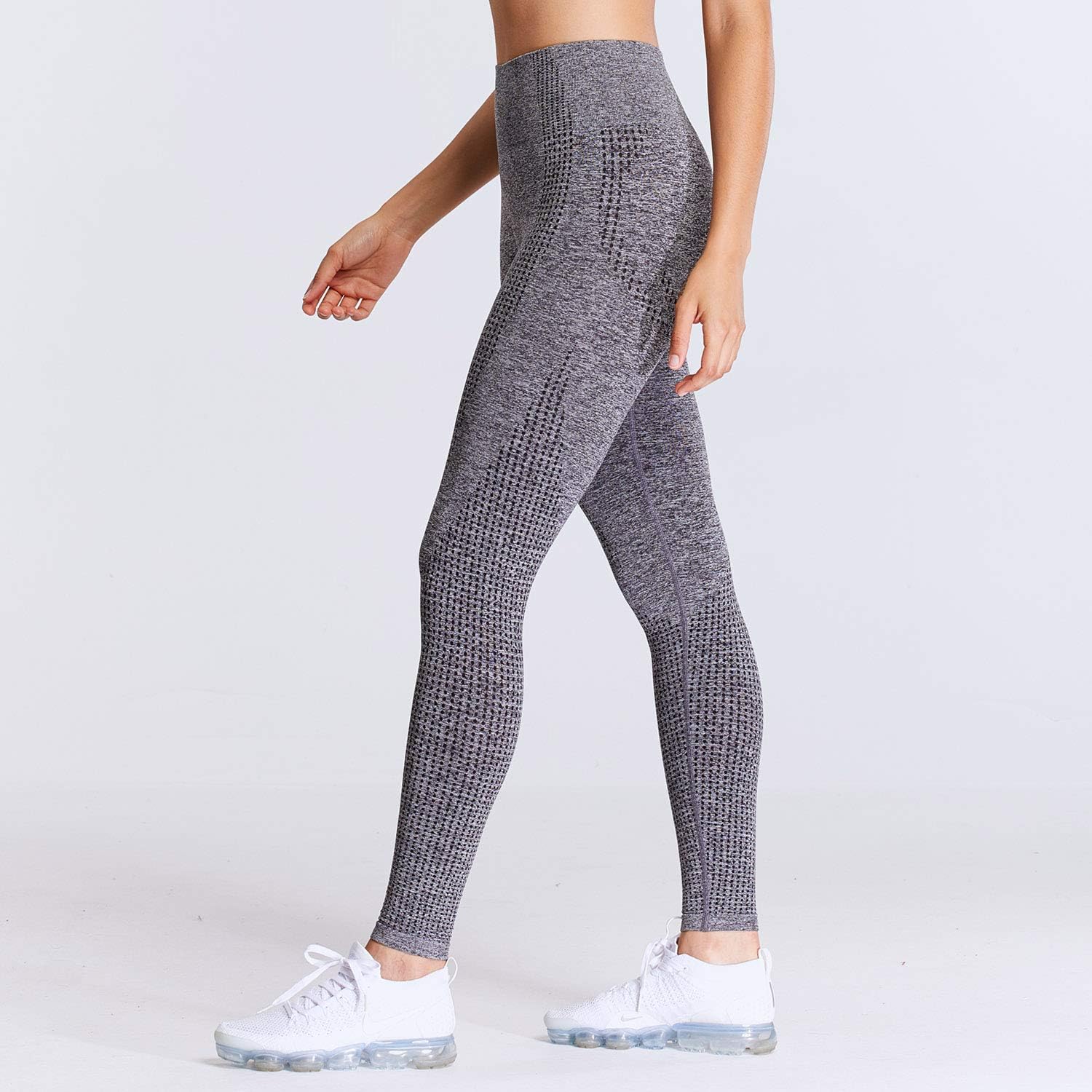 Aoxjox Women's High Waist Workout Gym Vital Seamless Leggings Yoga Pants: Clothing