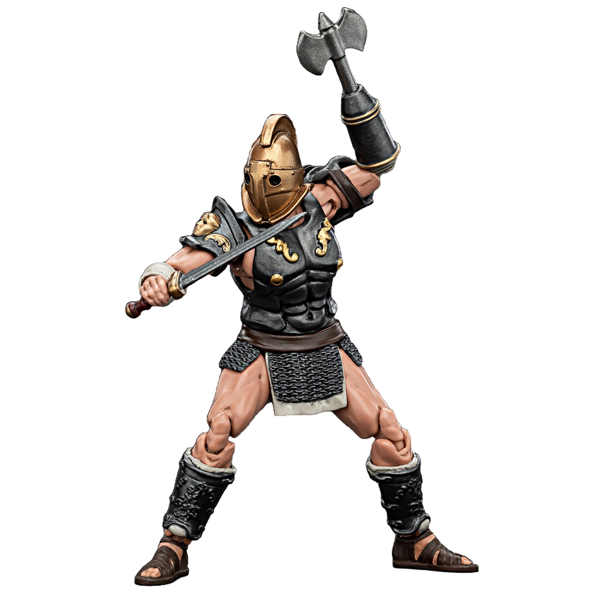 TOYVERSE Joytoy 1/18 Action Figure Strife, Roman Gladiator Secutor Gladiator, Mobile Joints Character Model, 10.8 cm, 15 Years and Older