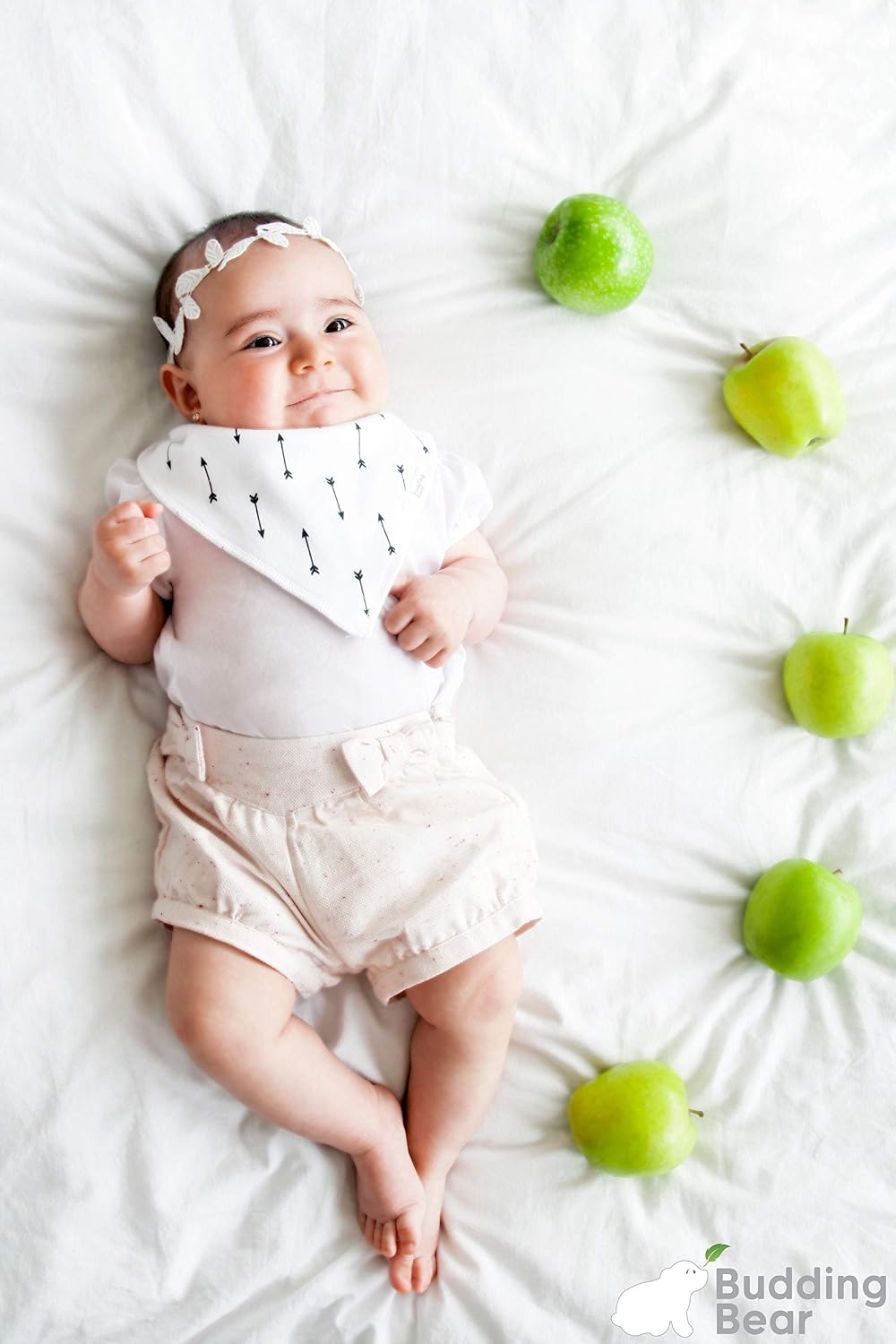 Budding Bear Bavoir Bandana Bebe Garcon Et Fille Coton Bio 100 Bavoirs Bebe Triangle Avec Bouton Pression Sans Nickel Et Ajustable 10 Pcs Bavette Bebe Ultra Absorbante Pour La Bave Le
