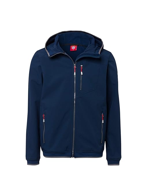 FC Bayern München Softshelljacke Navy, Übergangsjacke mit Kapuze