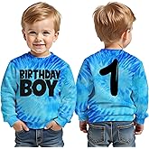 GLIGLITTR Birthday Boy Sweatshirt 1-8 Years Old Boys Birthday Outfit Tops Kids Toddler Baby Boy Bday Party Long Sleeve Shirts