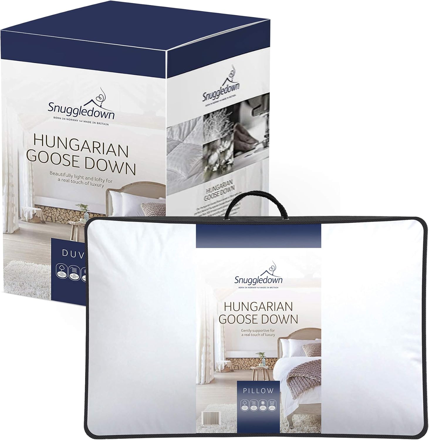 Snuggledown Hungarian Goose Down, 10.5 Tog All Year Round, Double
