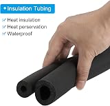 PATIKIL 1in ID x 6ft Pipe Insulation Foam Tube Black 9mm Thick view 4