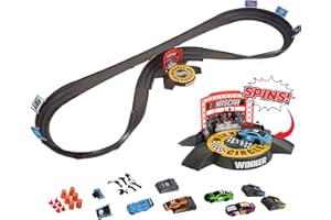 FAR OUT TOYS Slot Car Race Track Sets | NASCAR Crash Circuit Ultimate Road Course Bundle | 4 Electric Powered Cars with Flash Chargers | Race Tracks for Kids Ages 4-8 | Car Racing Toy