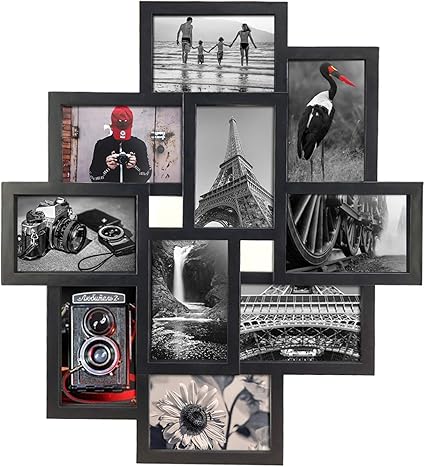 10 Opening 4x6 Black Collage Picture Frame Wall Hanging For 4 By 6 Inch Multiple Photo Frames Amazon Co Uk Home Kitchen 10 Opening 4x6 Black Collage Picture Frame Wall Hanging For 4 By 6 Inch Multiple Photo Frames Amazon Co Uk Home Kitchen