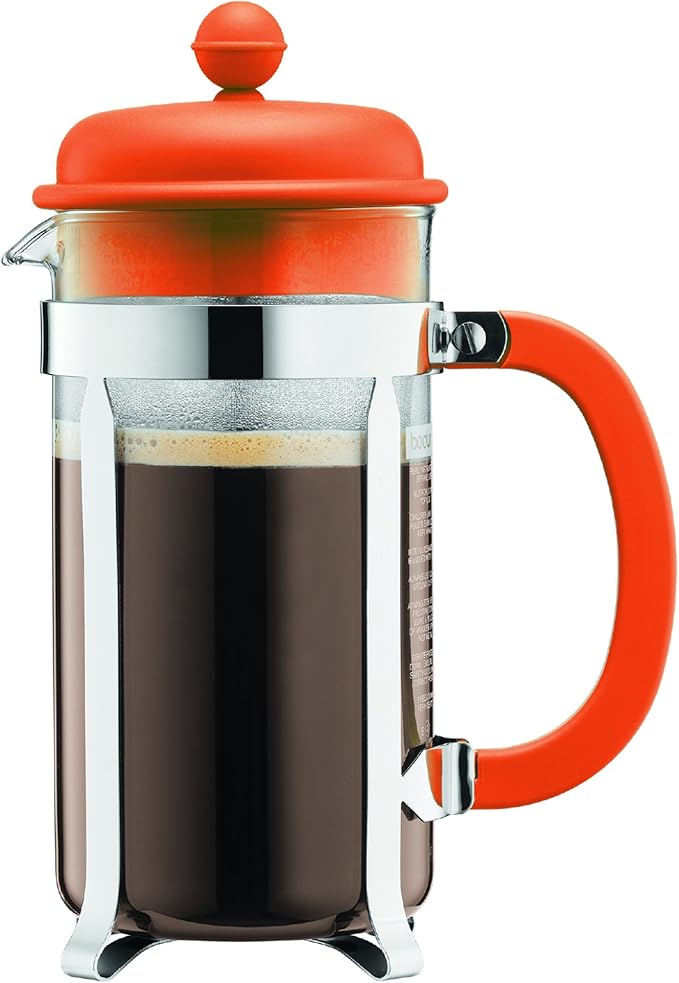 BODUM Caffettiera 3 Cup French Press Coffee Maker, Orange, 0.35 l, 12