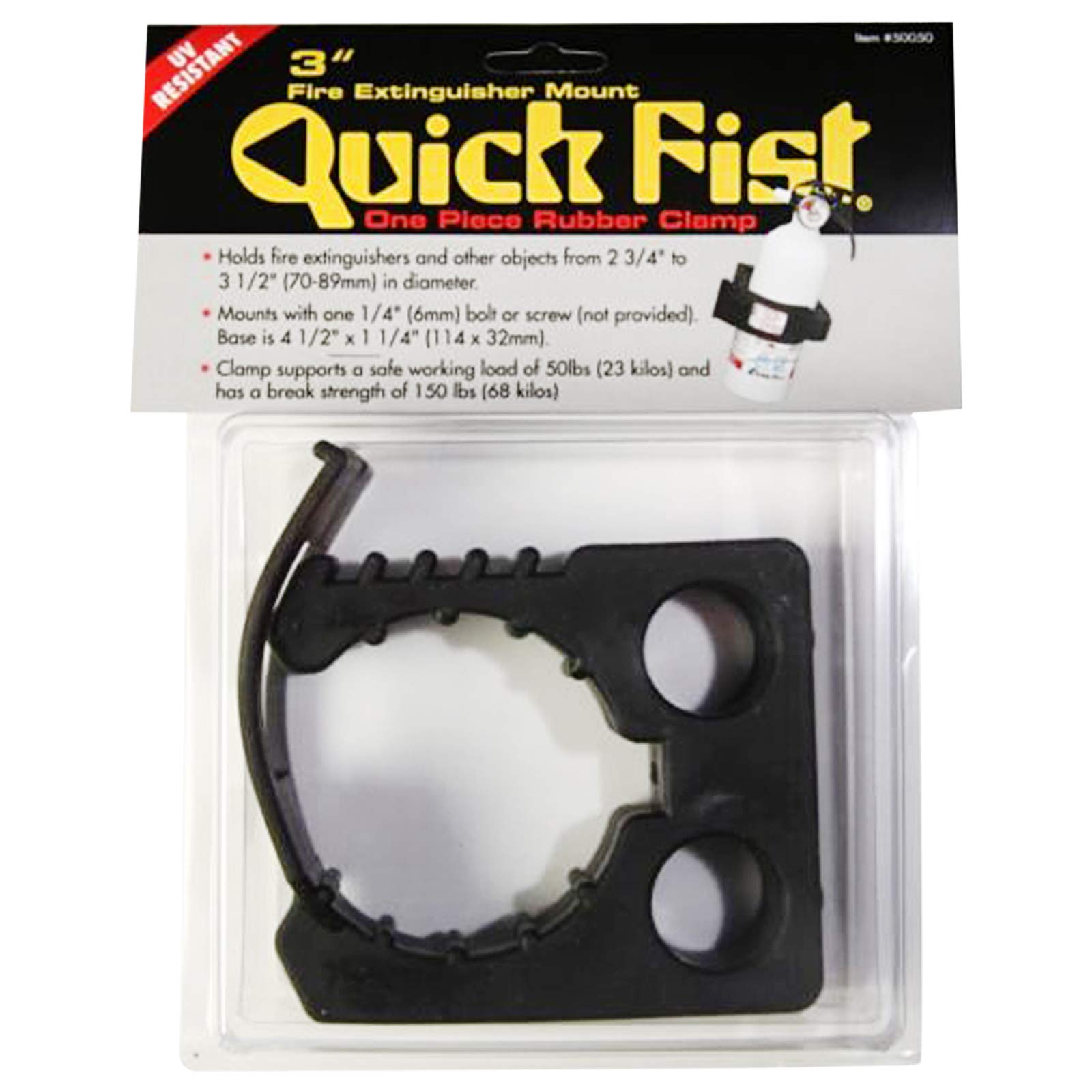 END of Road 50050 Quick Fist Clamp, Black, 3"